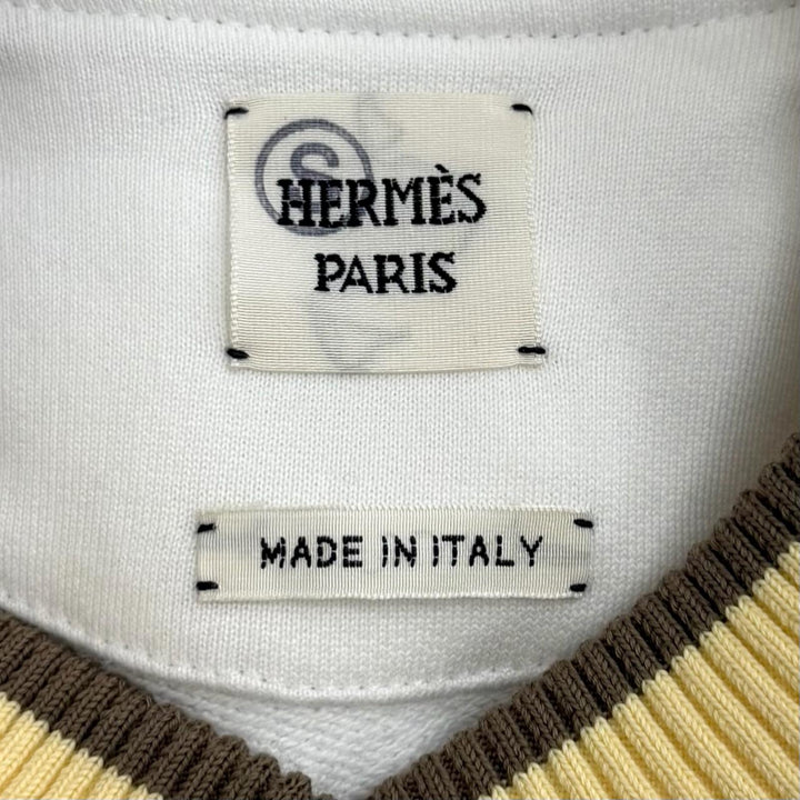未使用品★HERMES エルメス 23AW 3H4606DD コットン100％ フィギュール アーティスティック スウェット ホワイト 38 イタリア製