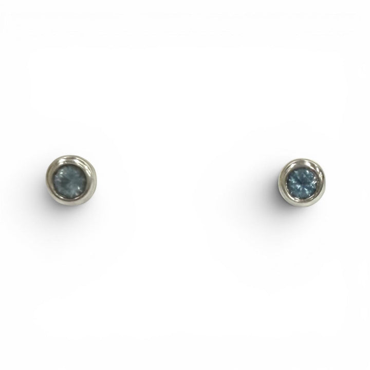 美品★TIFFANY&amp;Co. ティファニー エルサペレッティ カラー バイザヤード ピアス AG925 アクアマリン シルバー ブルー 総重量1.0g