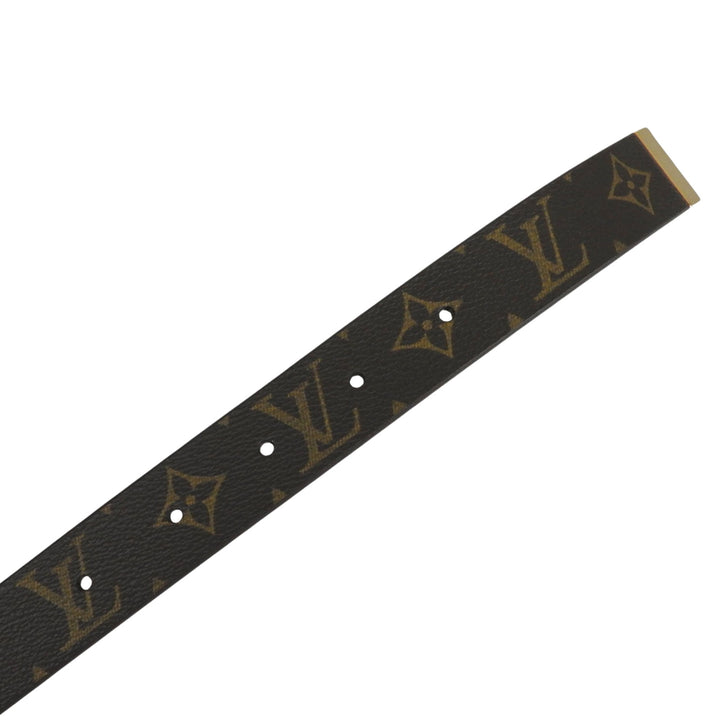 極美品▲LOUIS VUITTON ルイヴィトン サンチュール モノグラム モノグラムキャンバス モノグラム ベルト ゴールド金具 フランス製 メンズ