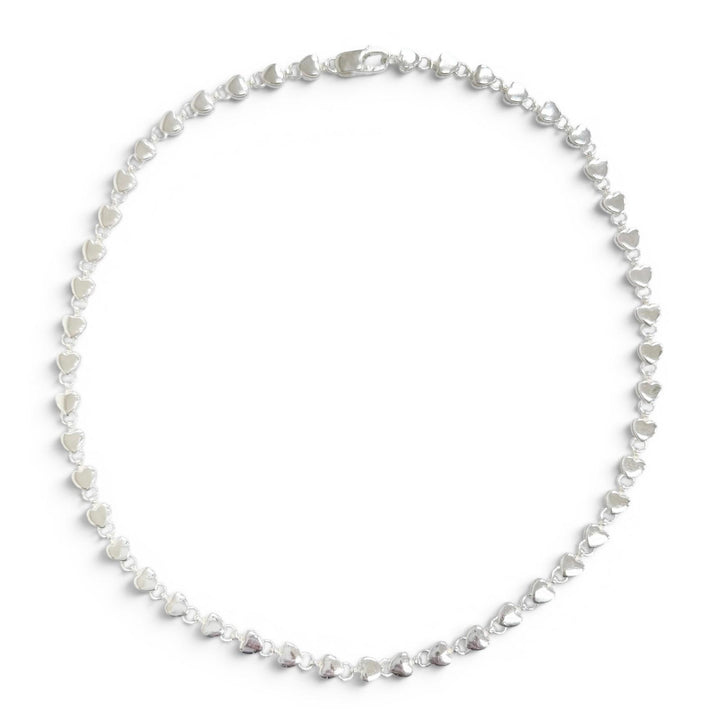 美品△TIFFANY&amp;Co. ティファニー ヴィンテージ パフハート ネックレス アクセサリー 925 シルバー 重量16.6g レディース イタリア製
