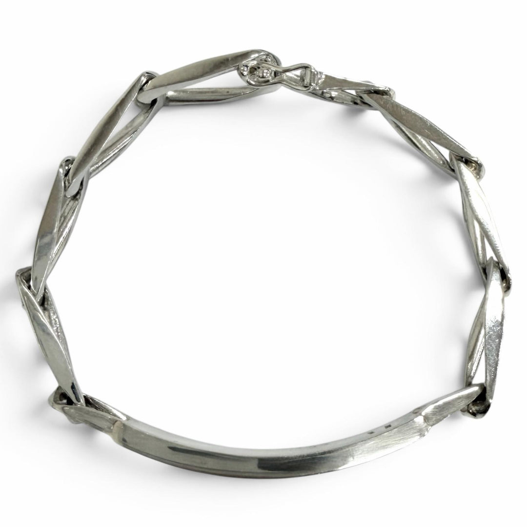 美品□TIFFANY&amp;Co. ティファニー ヴィンテージ SV925 ID ブレスレット アクセサリー シルバー イタリア製 重量22g レディース メンズ