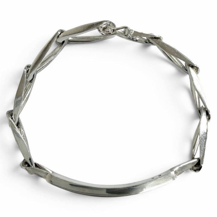 美品□TIFFANY&amp;Co. ティファニー ヴィンテージ SV925 ID ブレスレット アクセサリー シルバー イタリア製 重量22g レディース メンズ