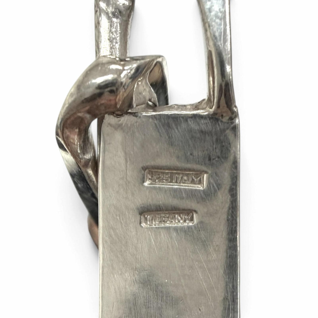 美品□TIFFANY&amp;Co. ティファニー ヴィンテージ SV925 ID ブレスレット アクセサリー シルバー イタリア製 重量22g レディース メンズ