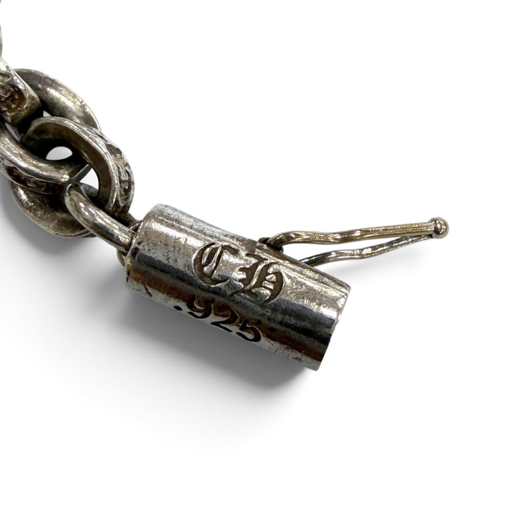 美品▼CHROME HEARTS クロムハーツ PAPER CHAIN ペーパーチェーン 925 14K ネックレス シルバー 18インチ 重量33.9g メンズ アクセサリー