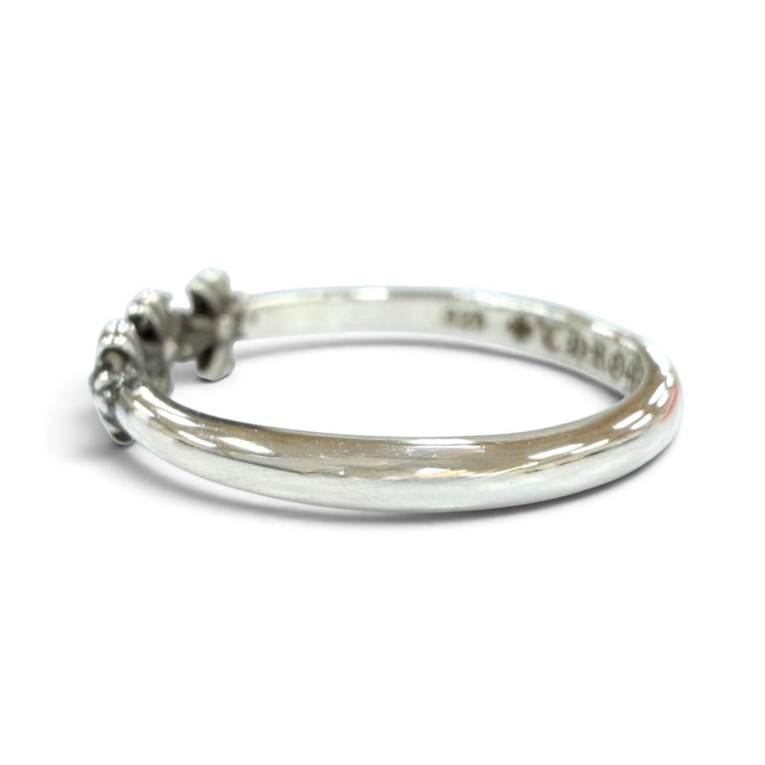 極美品☆CHROME HEARTS クロムハーツ 925 3CH PLUS バブルガム 3CHプラス リング 指輪 シルバー JP9号相当 重量1.26g レディース