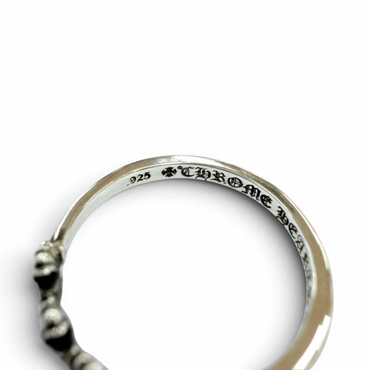 極美品☆CHROME HEARTS クロムハーツ 925 3CH PLUS バブルガム 3CHプラス リング 指輪 シルバー JP9号相当 重量1.26g レディース