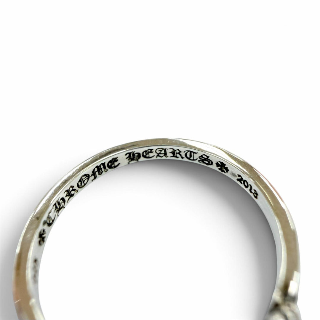 極美品☆CHROME HEARTS クロムハーツ 925 3CH PLUS バブルガム 3CHプラス リング 指輪 シルバー JP9号相当 重量1.26g レディース