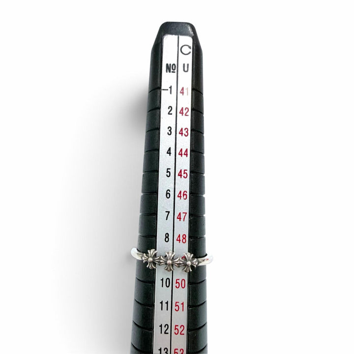 極美品☆CHROME HEARTS クロムハーツ 925 3CH PLUS バブルガム 3CHプラス リング 指輪 シルバー JP9号相当 重量1.26g レディース