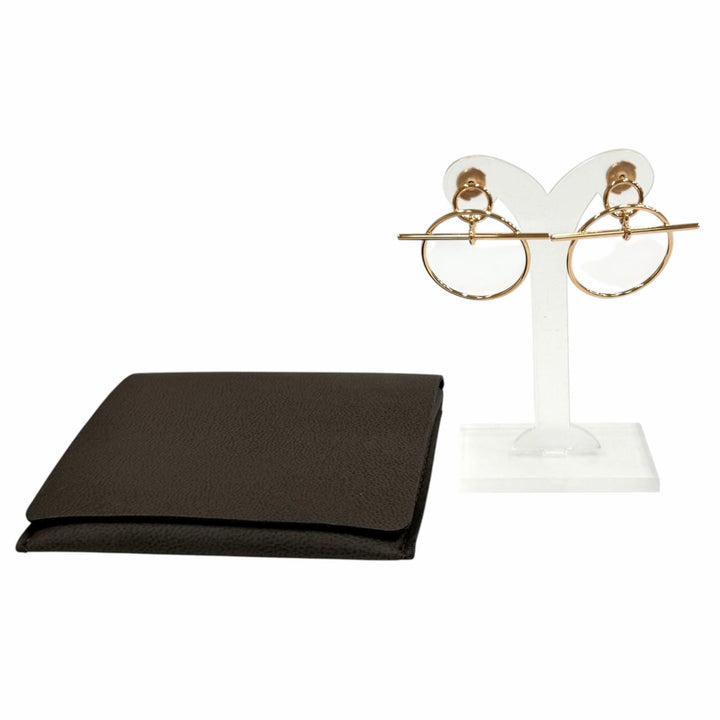 極美品★HERMES エルメス 2022年製 ピアス エシャペ PM AU750(PG) アクセサリー ピンクゴールド フランス製 重量8.23g レディース