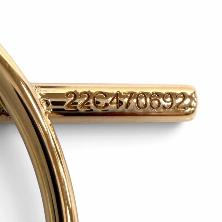 極美品★HERMES エルメス 2022年製 ピアス エシャペ PM AU750(PG) アクセサリー ピンクゴールド フランス製 重量8.23g レディース