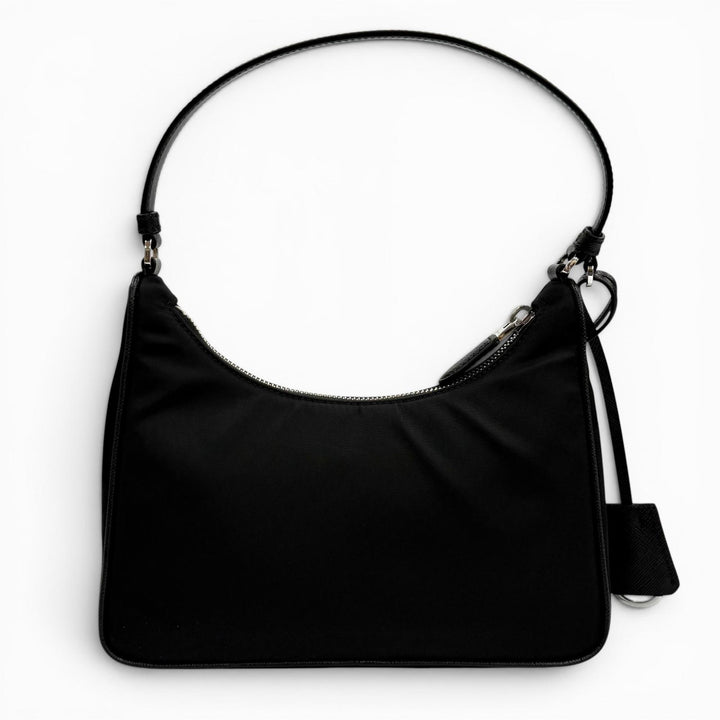 極美品★PRADA プラダ 1N204X Re-Edition 2005 Re-Nylon トライアングルロゴ ハンドバッグ ブラック イタリア製 レディース 箱・保存袋付