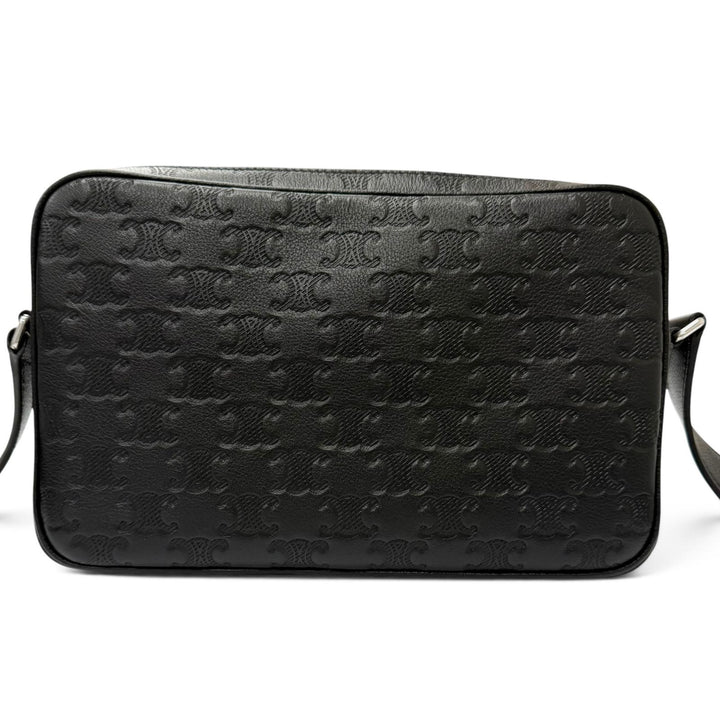 極美品□CELINE セリーヌ 117003FS3 Horizontal Messenger レザー トリオンフ ミディアム メッセンジャー ショルダーバッグ イタリア製