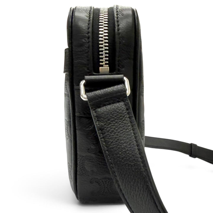 極美品□CELINE セリーヌ 117003FS3 Horizontal Messenger レザー トリオンフ ミディアム メッセンジャー ショルダーバッグ イタリア製