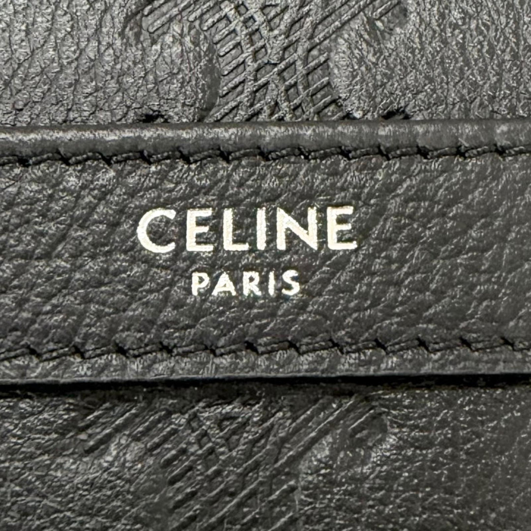 極美品□CELINE セリーヌ 117003FS3 Horizontal Messenger レザー トリオンフ ミディアム メッセンジャー ショルダーバッグ イタリア製