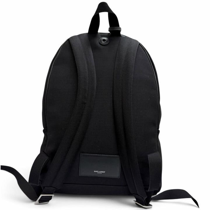 美品□SAINT LAURENT PARIS サンローランパリ 534967 シティ サンローラン キャンバス レザー リュックサック イタリア製 保存袋付き