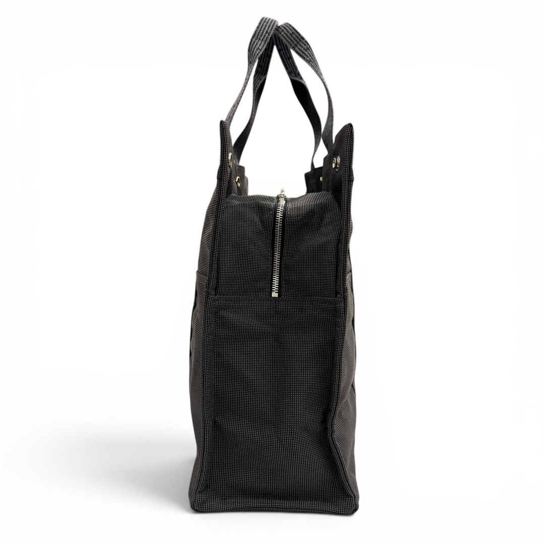 極美品▼HERMES エルメス エールライン トート GM シルバー金具 セリエボタン ハンドバッグ トートバッグ グレー フランス製 メンズ