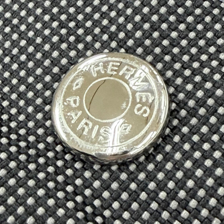 極美品▼HERMES エルメス エールライン トート GM シルバー金具 セリエボタン ハンドバッグ トートバッグ グレー フランス製 メンズ