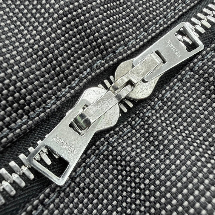 極美品▼HERMES エルメス エールライン トート GM シルバー金具 セリエボタン ハンドバッグ トートバッグ グレー フランス製 メンズ