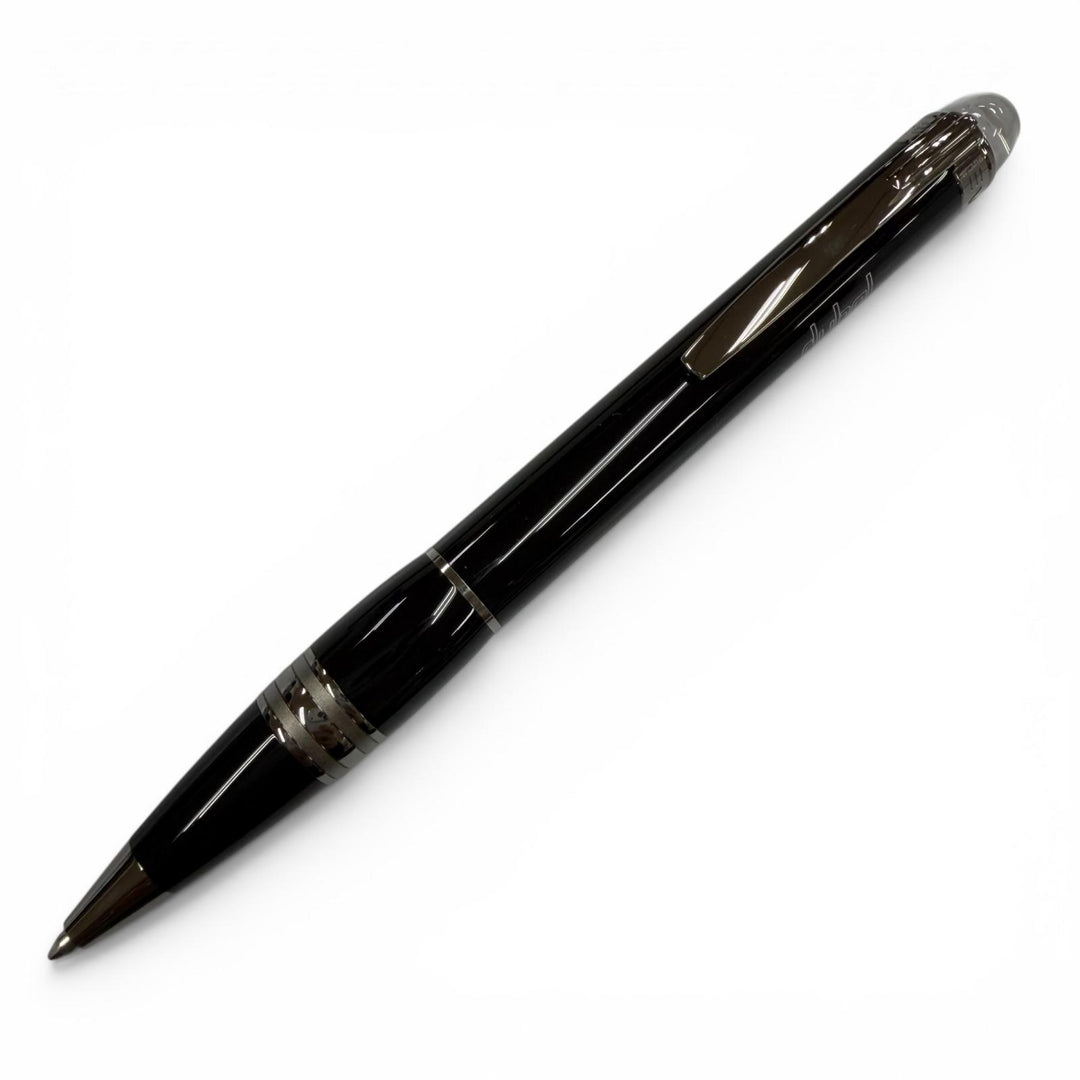 極美品▼MONTBLANC モンブラン スターウォーカー ホワイトスター ツイスト式 ボールペン ミッドナイトブラック ガンメタリック 筆記◎