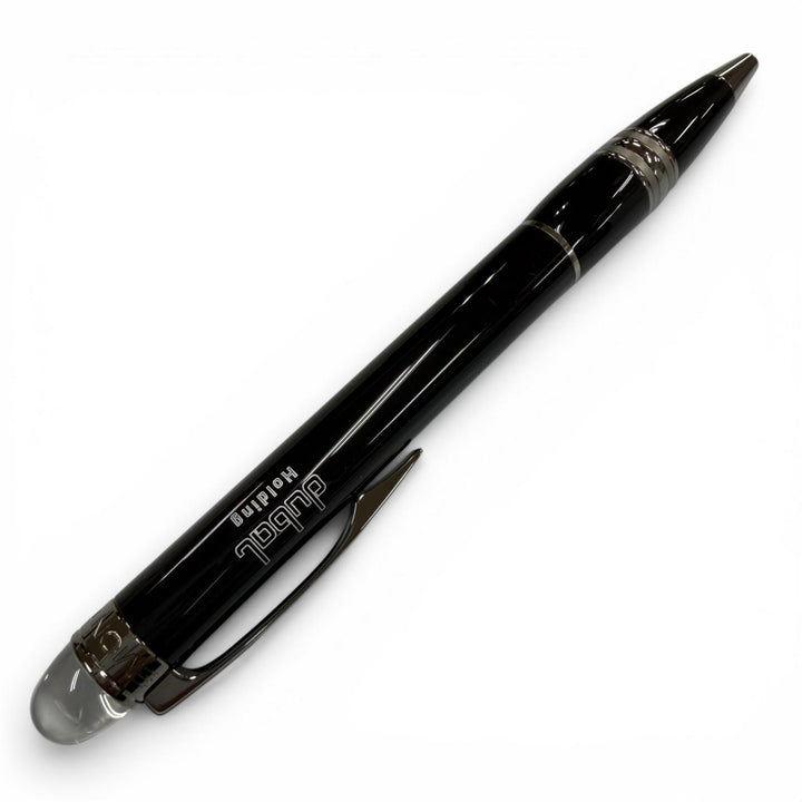 極美品▼MONTBLANC モンブラン スターウォーカー ホワイトスター ツイスト式 ボールペン ミッドナイトブラック ガンメタリック 筆記◎