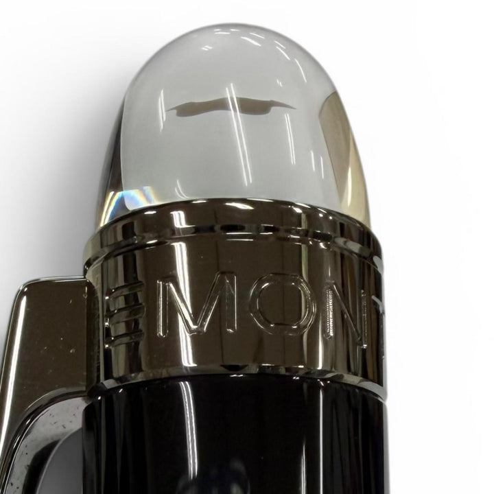 極美品▼MONTBLANC モンブラン スターウォーカー ホワイトスター ツイスト式 ボールペン ミッドナイトブラック ガンメタリック 筆記◎