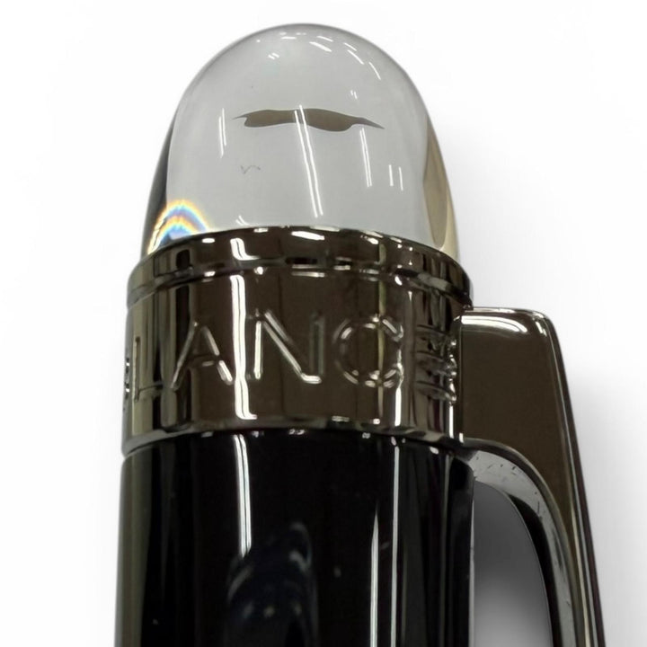 極美品▼MONTBLANC モンブラン スターウォーカー ホワイトスター ツイスト式 ボールペン ミッドナイトブラック ガンメタリック 筆記◎