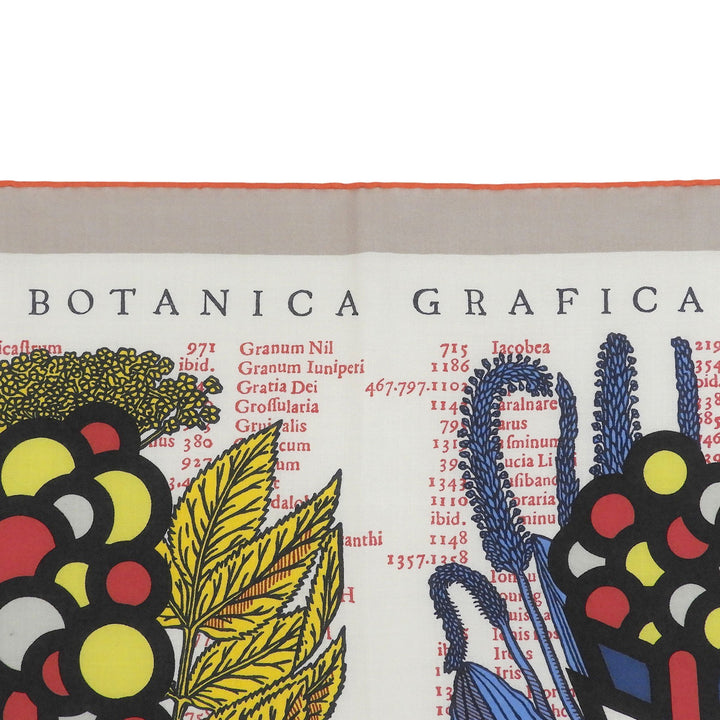 極美品▲HERMES エルメス カレジェアン カレ140 BOTANICA GRAFICA カシミヤ シルク スカーフ マルチ フランス製 レディース 箱付き