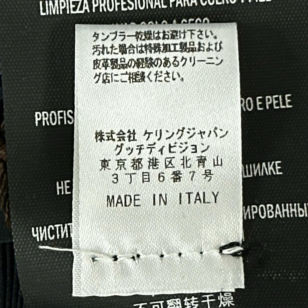 未使用品▲GUCCI グッチ 370640 レザーリボン ストローハット 帽子 麦わら帽子 ダークネイビー 57 イタリア製 正規品 メンズ