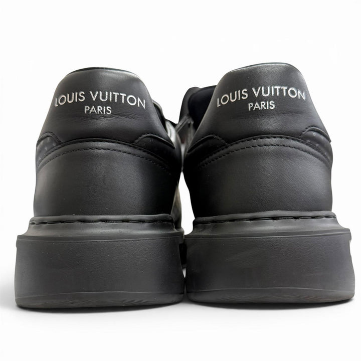 極美品△LOUIS VUITTON ルイヴィトン 2025年 1AHQYA ビバリーヒルズ スニーカー マイクロモノグラムパターン ブラック 7.5 定価172700円
