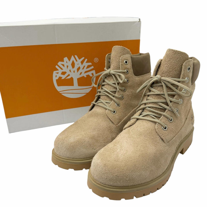 極美品□Timberland ティンバーランド TB0A6CH6EUP 6 IN LACE WATERPROOF BOOT スウェードレザー アンクルブーツ ベージュ 27 メンズ