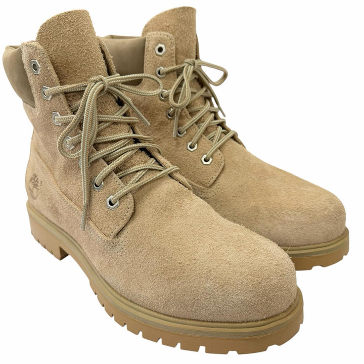 極美品□Timberland ティンバーランド TB0A6CH6EUP 6 IN LACE WATERPROOF BOOT スウェードレザー アンクルブーツ ベージュ 27 メンズ