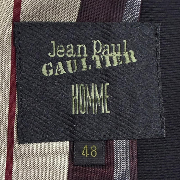 美品□Jean Paul GAULTIER HOMME ジャンポールゴルチエ オム ヴィンテージ ボンテージ ジャケット コート ブラック 48 日本製 正規品