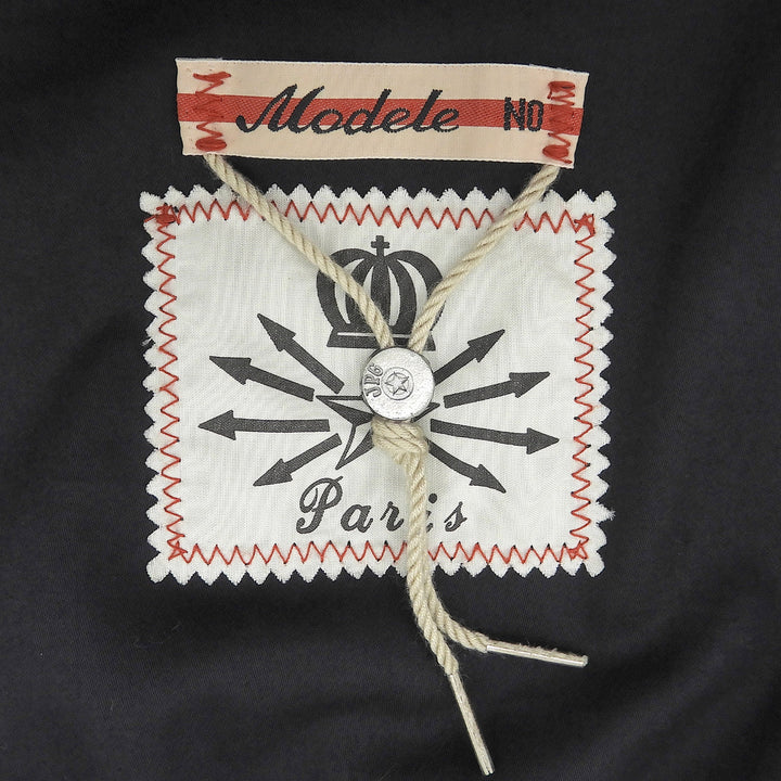 極美品▲Jean Paul GAULTIER HOMME ジャンポールゴルチエ オム リネン100% ステッチワーク ジレ ベスト ブラック 48 日本製 正規品 メンズ