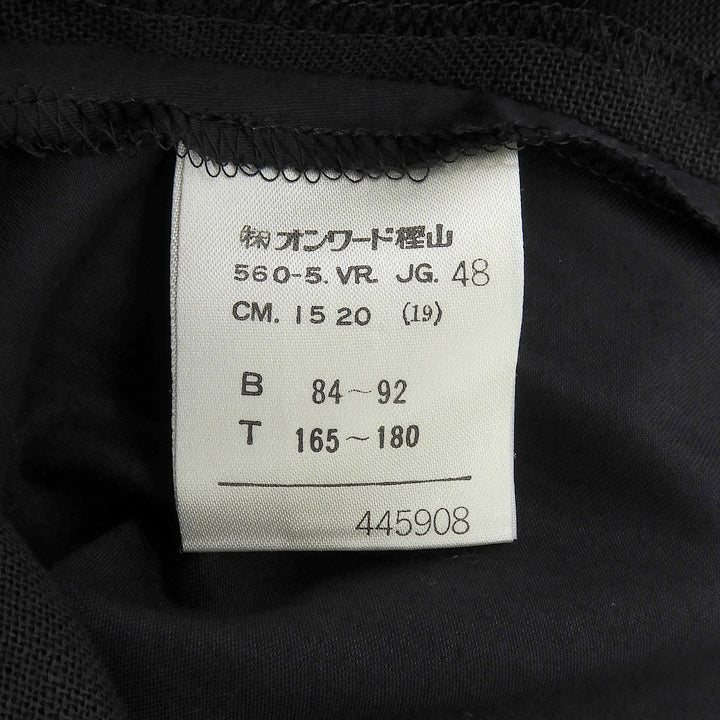 極美品▲Jean Paul GAULTIER HOMME ジャンポールゴルチエ オム リネン100% ステッチワーク ジレ ベスト ブラック 48 日本製 正規品 メンズ