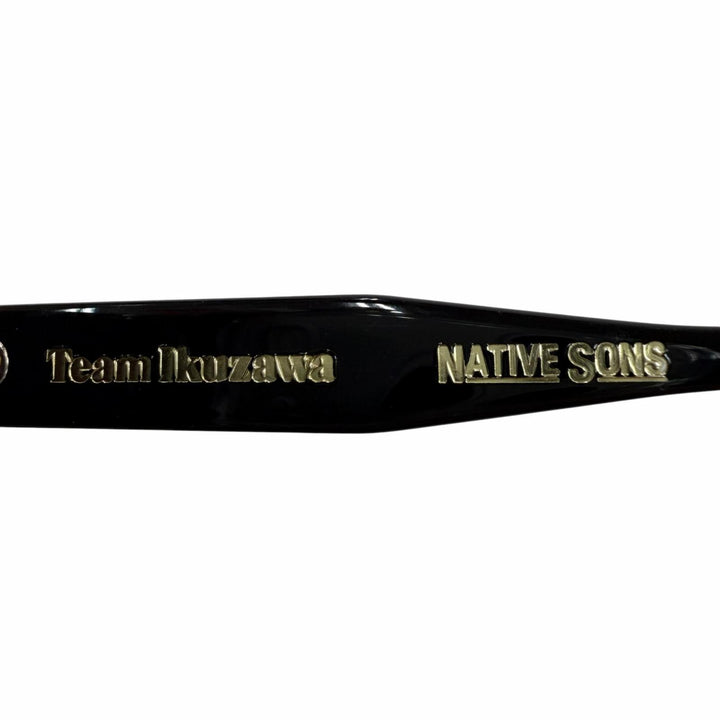 極美品◇NATIVE SONS Team Ikuzawa ネイティブサンズ チームイクザワ TETSU ツーブリッジ サングラス 50.6□19.3 144 度入 日本製 メンズ