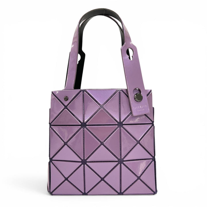 極美品▲BAOBAO ISSEY MIYAKE バオバオ イッセイミヤケ BB33AG610 CARAT カラット ミニ ハンドバッグ パープル 日本製 正規品 レディース