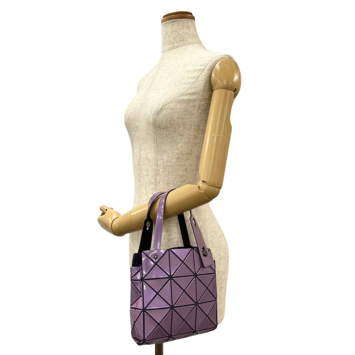 極美品▲BAOBAO ISSEY MIYAKE バオバオ イッセイミヤケ BB33AG610 CARAT カラット ミニ ハンドバッグ パープル 日本製 正規品 レディース