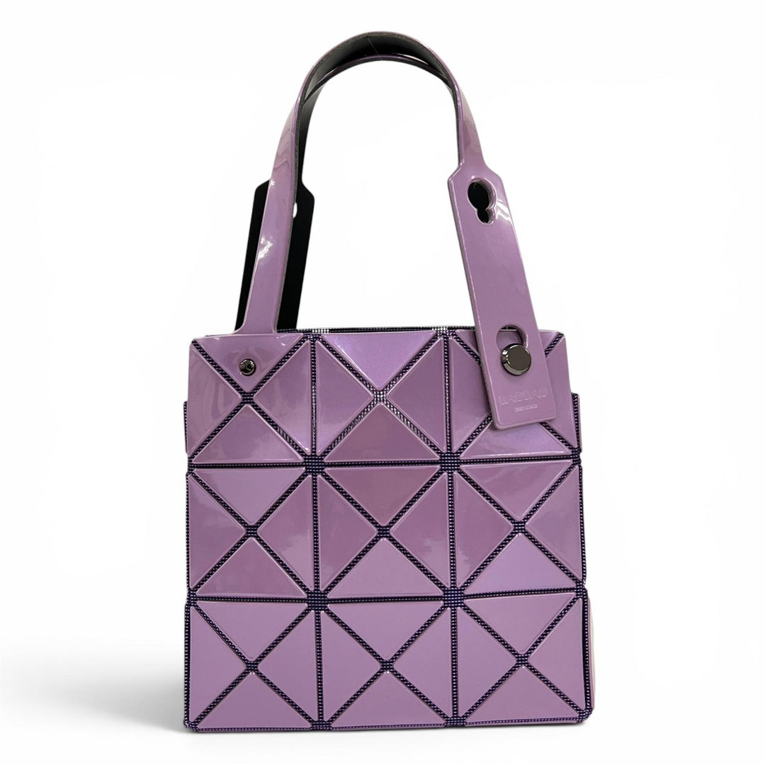 極美品▲BAOBAO ISSEY MIYAKE バオバオ イッセイミヤケ BB33AG610 CARAT カラット ミニ ハンドバッグ パープル 日本製 正規品 レディース
