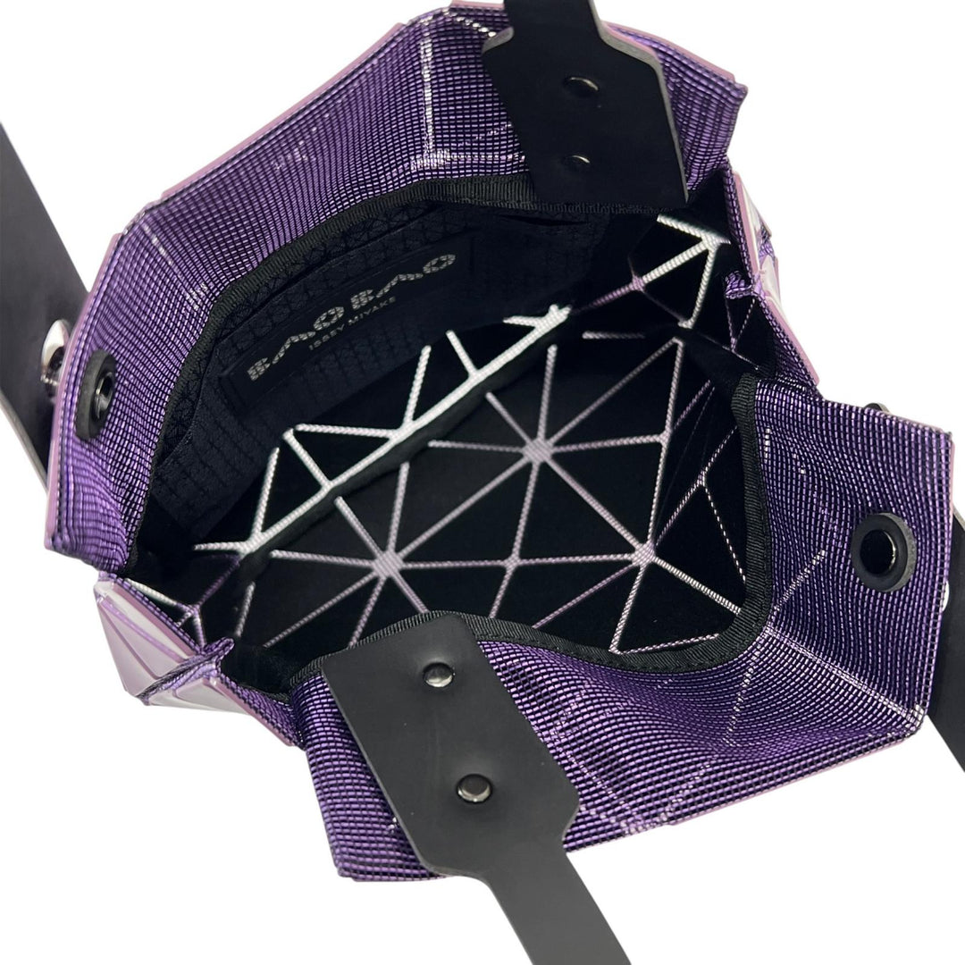 極美品▲BAOBAO ISSEY MIYAKE バオバオ イッセイミヤケ BB33AG610 CARAT カラット ミニ ハンドバッグ パープル 日本製 正規品 レディース
