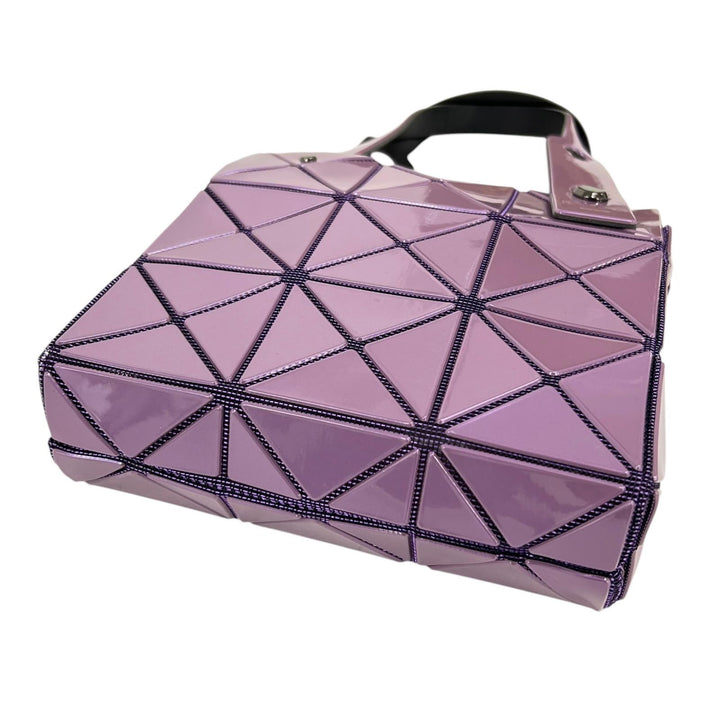 極美品▲BAOBAO ISSEY MIYAKE バオバオ イッセイミヤケ BB33AG610 CARAT カラット ミニ ハンドバッグ パープル 日本製 正規品 レディース