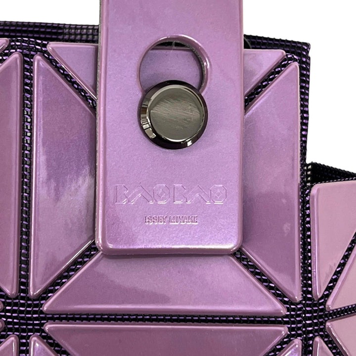 極美品▲BAOBAO ISSEY MIYAKE バオバオ イッセイミヤケ BB33AG610 CARAT カラット ミニ ハンドバッグ パープル 日本製 正規品 レディース