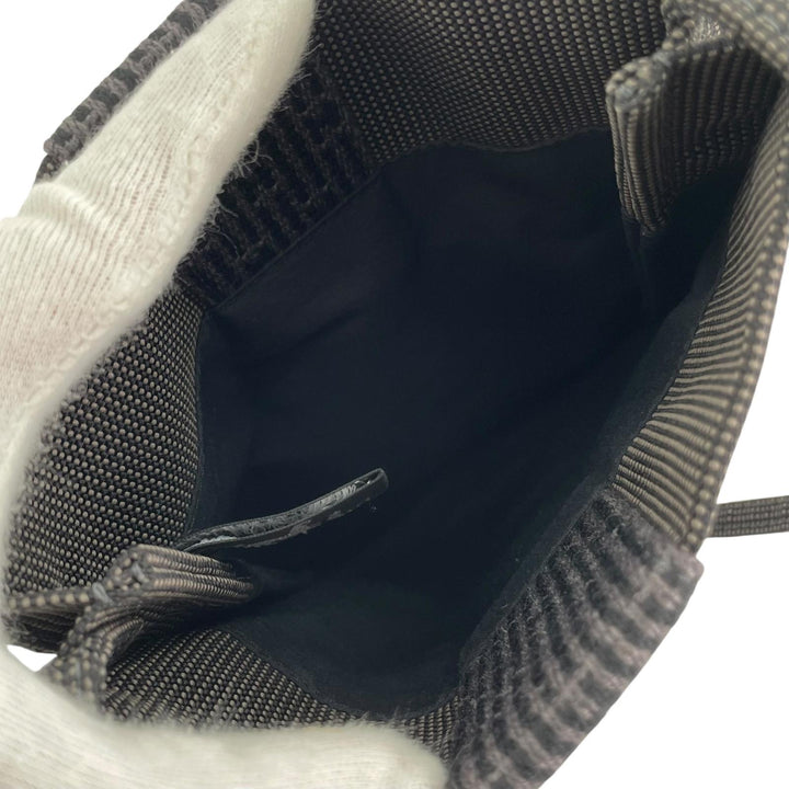 極美品▲HERMES エルメス エールライン ポシェット Hロゴ スクエア サコッシュ ショルダーバッグ グレー フランス製 メンズ