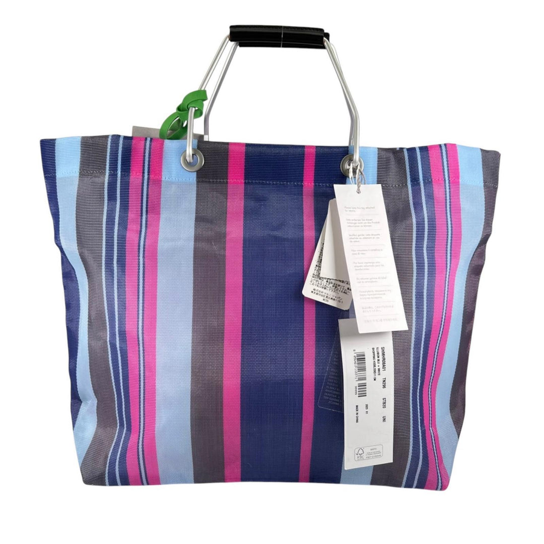 未使用品▲MARNI マルニ SHMHR08A01 FLOWER CAFE フラワーカフェ ストライプ トートバッグ マルチカラー レディース 保存袋付き
