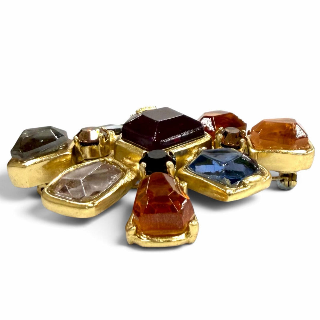 極美品★CHANEL シャネル ヴィンテージ 01A ココマーク グリポア ブローチ アクセサリー マルチ フランス製 レディース