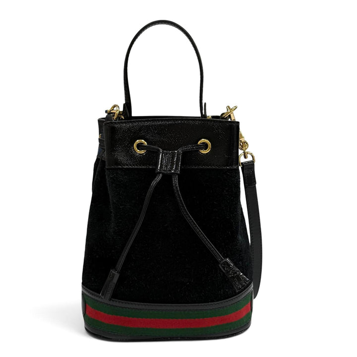 極美品★GUCCI グッチ 550621 シェリーライン スウェード切り替え レザー 2WAY ハンドバッグ ショルダーバッグ ブラック 箱・保存袋付き