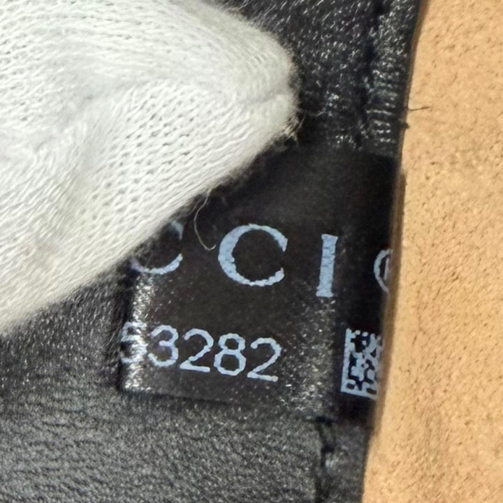 極美品★GUCCI グッチ 550621 シェリーライン スウェード切り替え レザー 2WAY ハンドバッグ ショルダーバッグ ブラック 箱・保存袋付き