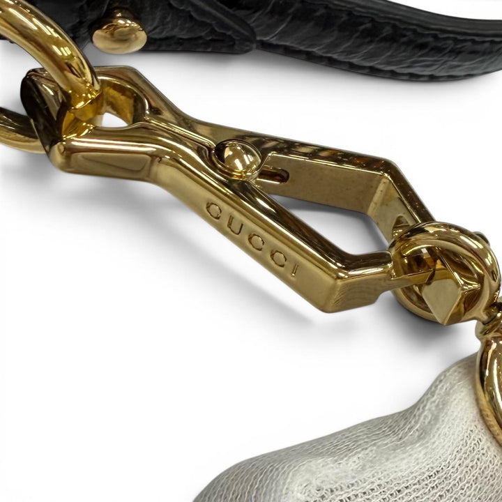 極美品★GUCCI グッチ 550621 シェリーライン スウェード切り替え レザー 2WAY ハンドバッグ ショルダーバッグ ブラック 箱・保存袋付き