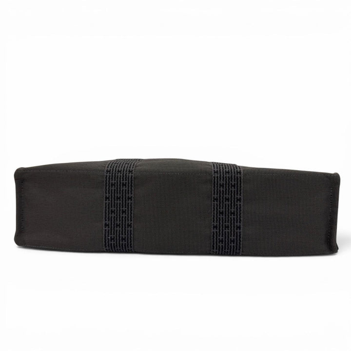 美品☆HERMES エルメス エールライン MM シルバー金具 セリエ金具 キャンバス トートバッグ ハンドバッグ グレー フランス製 レディース