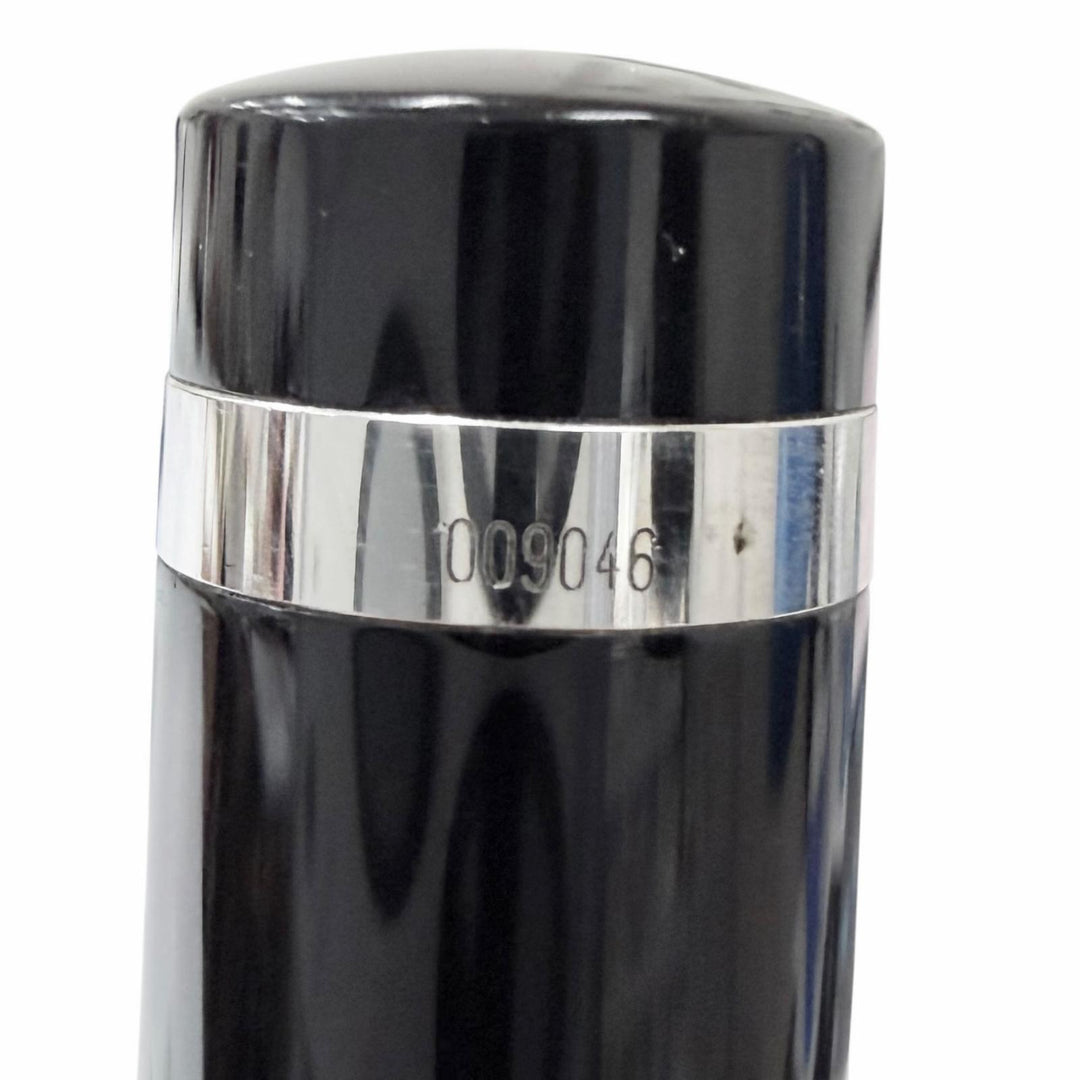 美品□Cartier カルティエ ST220009 パシャ ドゥ カルティエ ダイヤモンドヘッド ボールペン ブラック シルバー ドイツ製 筆記確認済み　