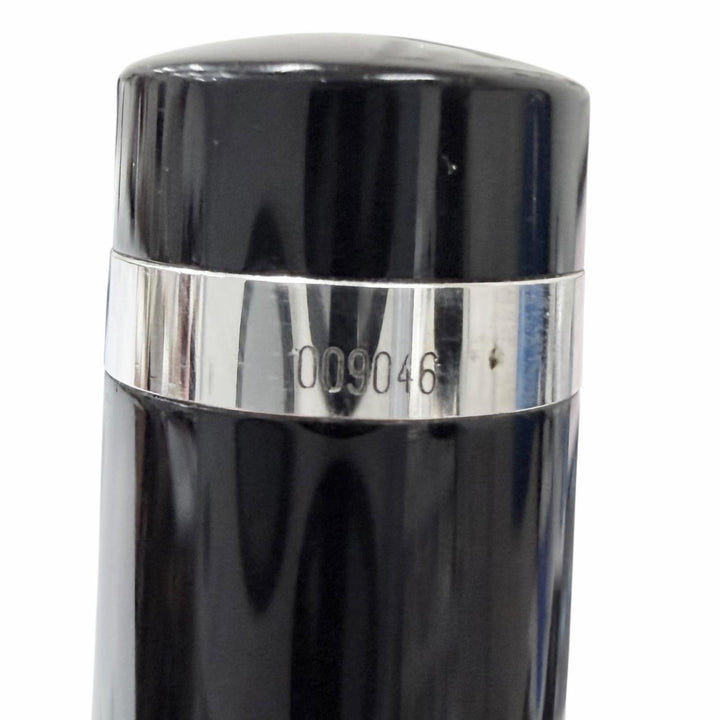 美品□Cartier カルティエ ST220009 パシャ ドゥ カルティエ ダイヤモンドヘッド ボールペン ブラック シルバー ドイツ製 筆記確認済み　